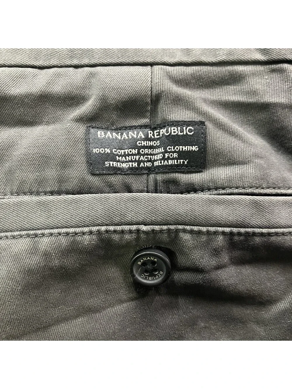 Banana Republic Emerson Straight Fit Chino Pants Men's Size 36x32 Gray Pants